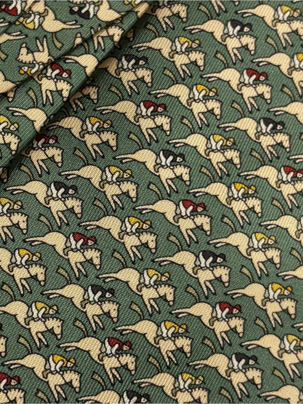HERMÈS silk tie